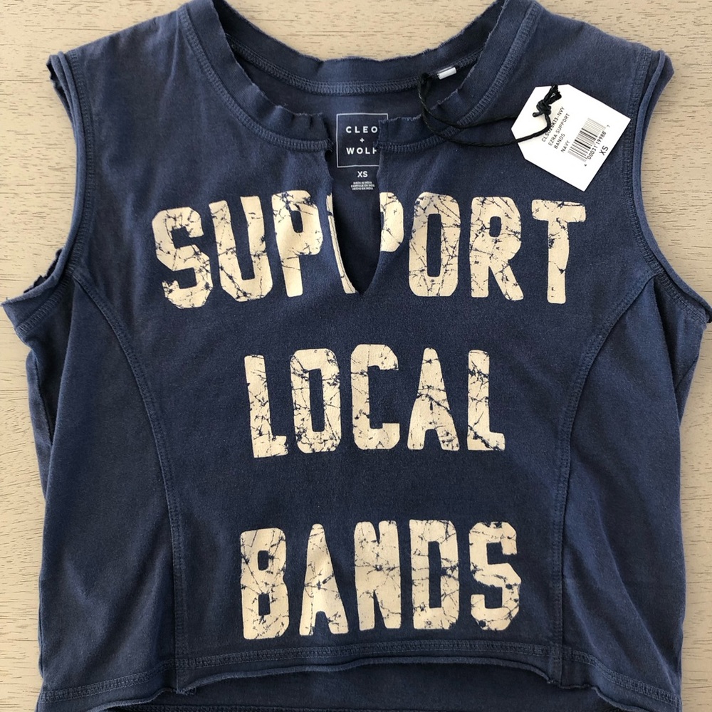 Cleo + Wolf Cropped Tank Top
